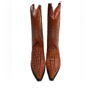 Rodolfo Campus Crocodile & ostrich red  boot